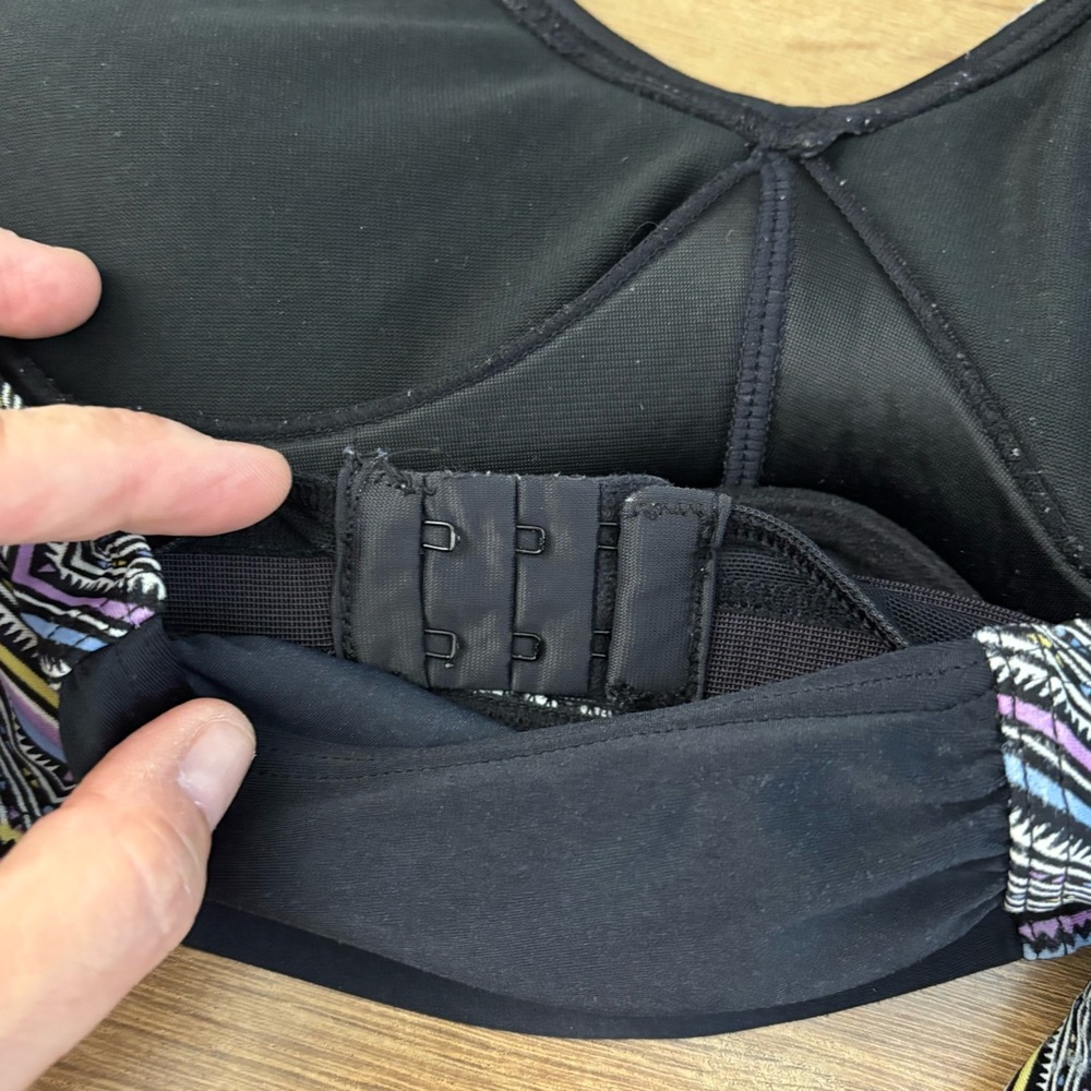 Athleta Halter Top Geometric Bikini Top & Bottom Swim Suit Bikini - Picture 7 of 10